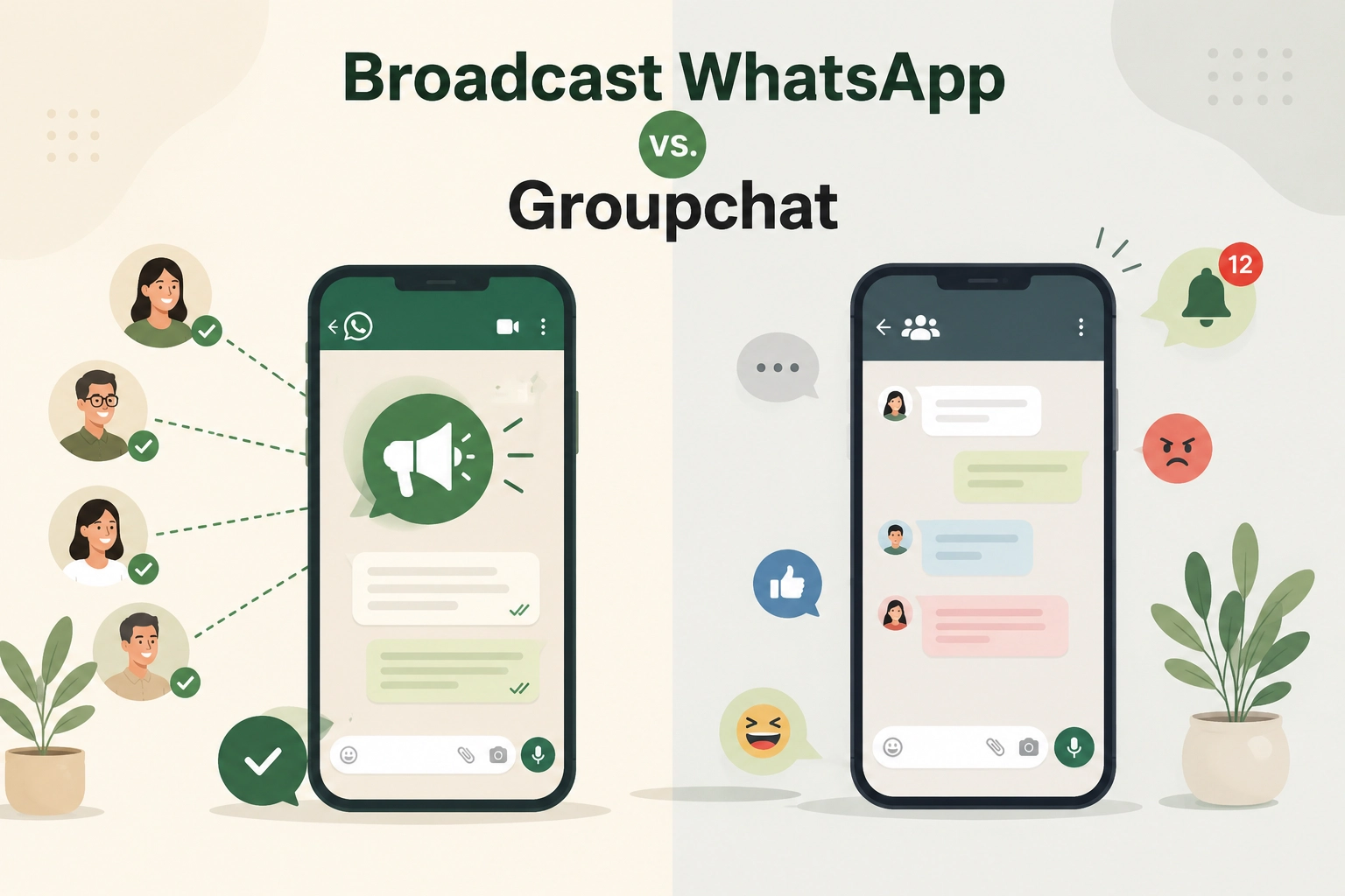 broadcast wa vs wa groupchat